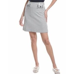 CABI $89 Teatime 6570 Pencil Mini Skirt in Lattice Print Size 4